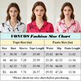 thumbnail image 3 of VONCOS Watermelon Red Women Pajama Set Modal Lace Trim Two Piece Soft Breathable Sleepwear Loungewear,Size XL, 3 of 7