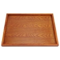 thumbnail image 2 of Wooden Tray Rectangle Wooden Tea Tray Serving Table Plate Snacks Food Storage Dish for Hotel Home(36 * 27cm), 2 of 7