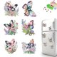 thumbnail image 1 of Imán para Refrigerador DIY 6 Uds Mariposa Diamante Diamante Forma Especial Wdftyju, 1 of 9