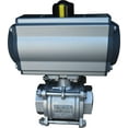 thumbnail image 2 of INTBUYING 2" Pneumatic Actuated Ball Valve Single Acting Globe Threaded Stainless Steel, 2 of 8