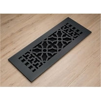 Reggio Registers 612-Nh Scroll Series 4" X 10" Floor Grille - Cast Iron