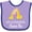 Lavender and Purple, variant on Inktastic My Godmother Loves Me Giraffe Boys or Girls Baby Bib