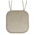 thumbnail image 2 of Cameron Memory Foam Non-Slip Chair Cushion Pad with Ties 2 Pack - Beige/Taupe, 2 of 3