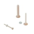 thumbnail image 7 of Glass Pyrex Clear Flesh Tone Piercing Retainer Stud 20 to 14 Gauge, 7 of 7