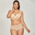 thumbnail image 5 of DELIMIRA Women's Balconette Bra Plus Size Full Coverage Tshirt Seamless Underwire Bras, 5 of 5