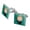 Silver, variant on Harry Potter Draco Cute Chibi Character Square Cufflink Set - Silver or Gold