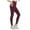 Red, variant on oqasdz Womens Leggings High Waisted Tummy Control Tights with Pockets Sports Workout Running Yoga Pants L