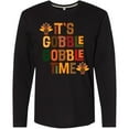 thumbnail image 3 of Inktastic Thanksgiving Gobble Time Turkey Long Sleeve T-Shirt, 3 of 5