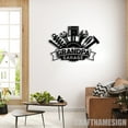 thumbnail image 2 of Craftnamesign Custom Grandpa Garage Metal Wall Art, Personalized Father Family Name Sign, 2 of 5