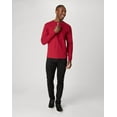 thumbnail image 6 of Hanes Beefy-T Men's Long Sleeve Henley Burnt Brick L, 6 of 6
