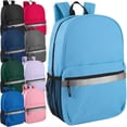 thumbnail image 2 of Trailmaker (24 Pack) 17" Backpack – Reflective Backpack with Padded Straps, Water Bottle Pockets for Adults, Travel, Commute (Multi Color Pack), 2 of 14