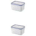 thumbnail image 3 of tamizeot Fridge Fruit Storage Box Kitchen Drain Organizer Refrigerator Organizers Small 2Set, 3 of 6