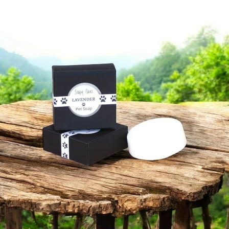 Soapy Paws Pet Care Products Alcohol-Free, 100% Natural Biodegradable Bath Bar with Lavander Essential Oils