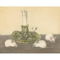 thumbnail image 2 of Frans Everbag 14x12 Gold Ornate Wood Frame and Double Matted Museum Art Print Titled - Four Mice Near a Candlestick (1887), 2 of 4