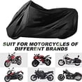 thumbnail image 3 of Cubierta para Motocicletas Jiula Negra Impermeable 210D XL a Prueba de UV, Lluvia, Polvo, Viento, Ni, 3 of 6