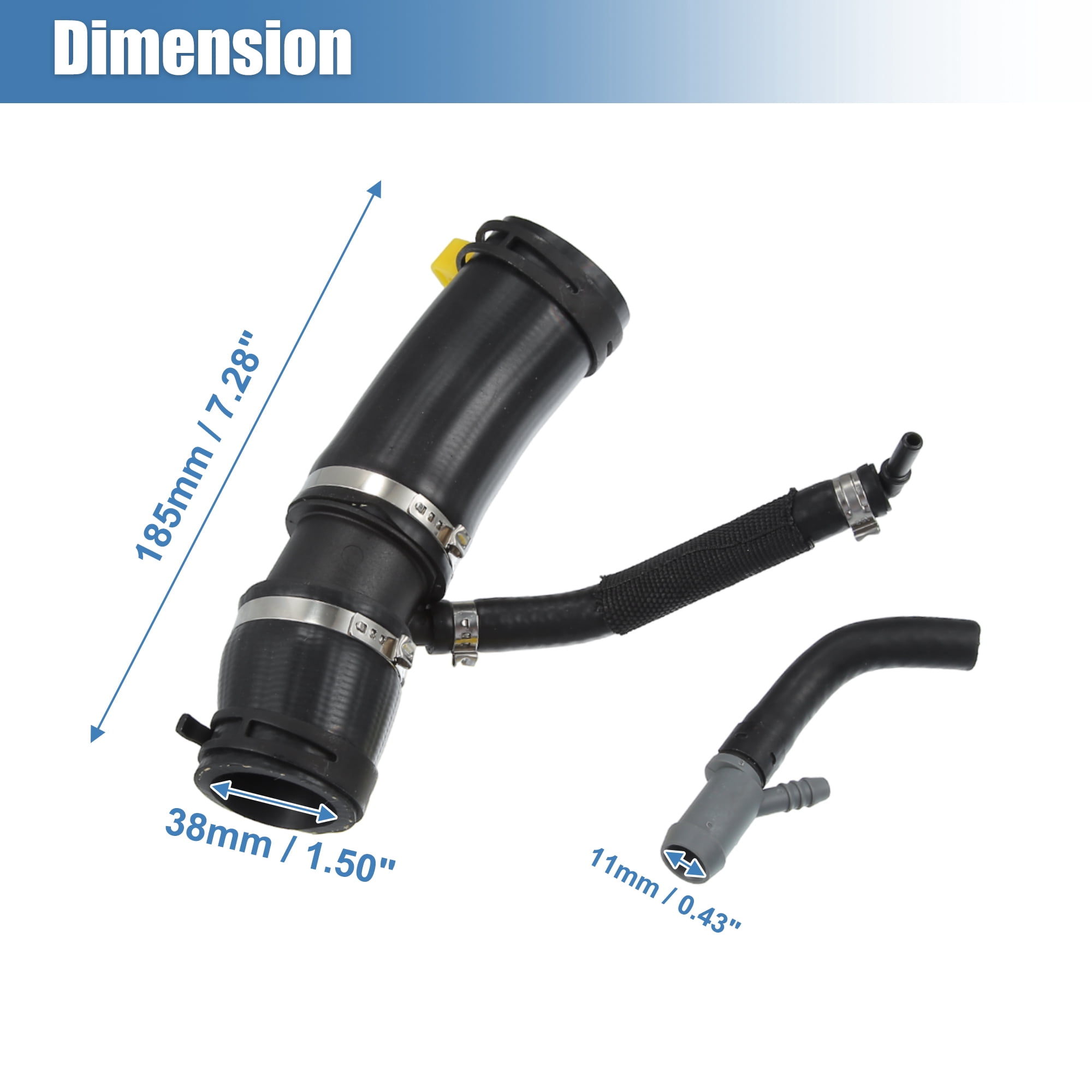 Unique Bargains 1 Set Thermostat Tube Throttle Body Heater Outlet Hose NO. LR049990/LR045239 for Land Rover Range Rover