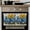 SteelBlue Yellow LightGrey, variant on Blue Truck Yellow Sunflower 1 Pack Kitchen Towel, Water Absorbent Dish Towel, Teal Plaid Vintage Summer Decorative Hand Towels - Quick Drying Cloth for Cooking Baking, 18x28 Inch