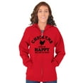 thumbnail image 3 of Chickens Make Me Happy Funny Country Unisex Plus Size Zip Hoodie Brisco Brands 2X, 3 of 6