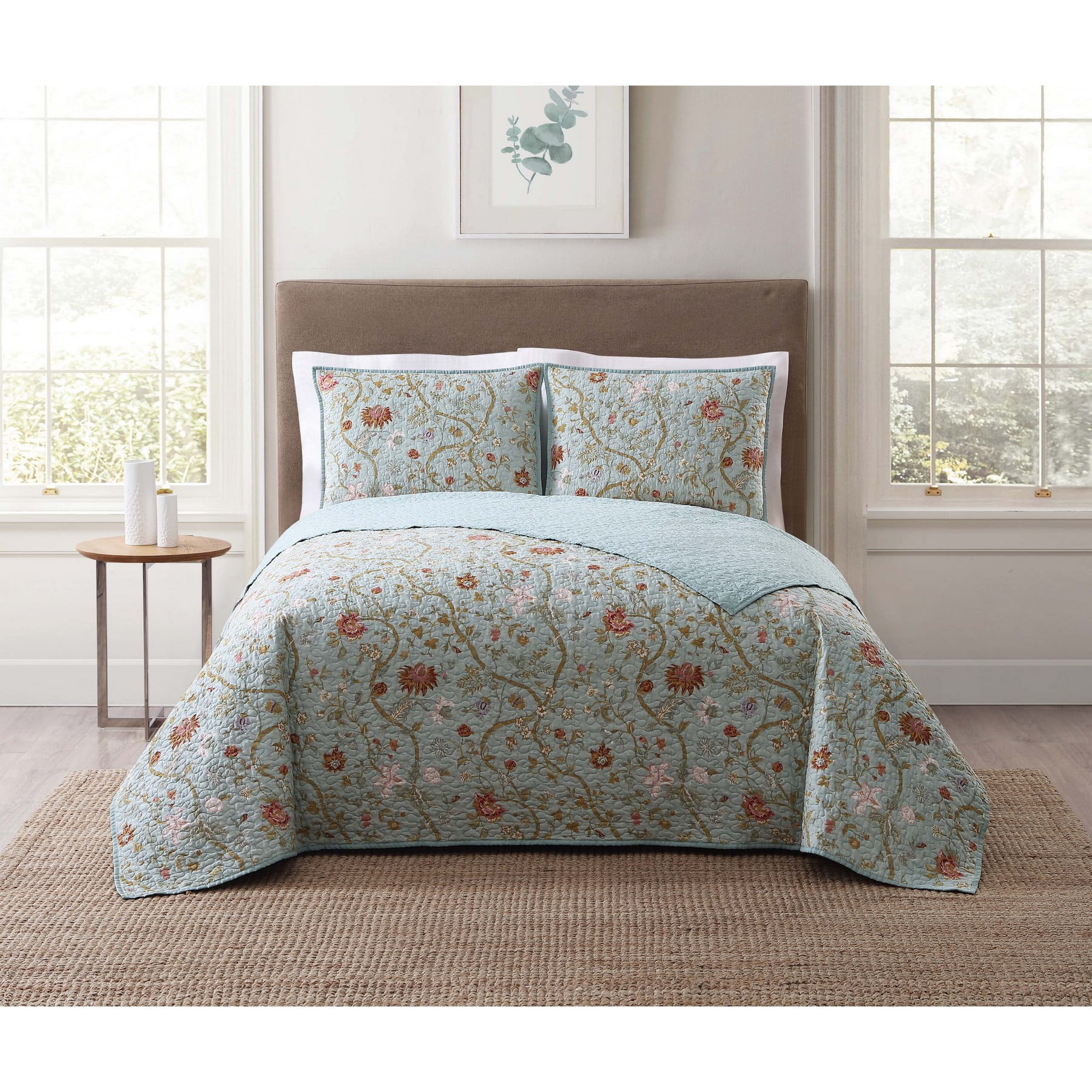 Style 212 Bedford Blue Twin XL Quilt Set