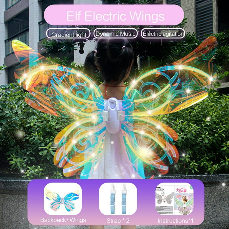 Light-up Fairy Wings, Colorful Automatic Butterfly Fairy