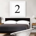 thumbnail image 2 of ARTCANVAS Modern Black and White Gray Serif Alphabet Number 2 Two Numeral Canvas Art Print - Size: 36" x 36" (0.75" Deep), 2 of 9