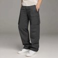 thumbnail image 6 of Gibobby Boys Pants Toddler Boys Straight-Leg Soft Pants 12 18Months 2T 3T 4T Lightweight Trousers With Side Pockets For Winter Fall Toddler Warm Sweatpants(12-13 Years,Dark Gray), 6 of 8