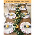 thumbnail image 4 of 15 Inch Round Placemats Set of 4, Pink Grey Non Slip Heat Insulation PP Table Mats, Geometric Circle Modern Abstract Simple Art Washable Place Mats for Kitchen Dining Party Table Decor, 4 of 7