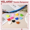 thumbnail image 4 of Uxcell Tennis Dampener, Heart Silicone Tennis Racket Dampeners Racket Shock Absorber to Reduce Vibration Soft Cute Fitting for (Players/Universal Fit for All Racquets) 8Pcs & Light Pink, 4 of 7