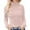 g-Pink8619, variant on Hifoo Women Undershirts Base Layer Stretch Warm Thermal Casual Solid Color Bottoming Shirt Slim High Collar Knitted Long Sleeved Shirts Breathable Tops