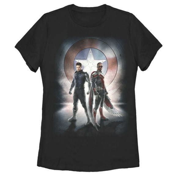 Women's Marvel The Falcon and the Winter Soldier Team Poster Graphic Tee Black X Large