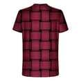 thumbnail image 4 of Shorts pour Hommes, T-Shirt à Manches Courtes Imprimé Col Rond Décontracté, 4 of 5