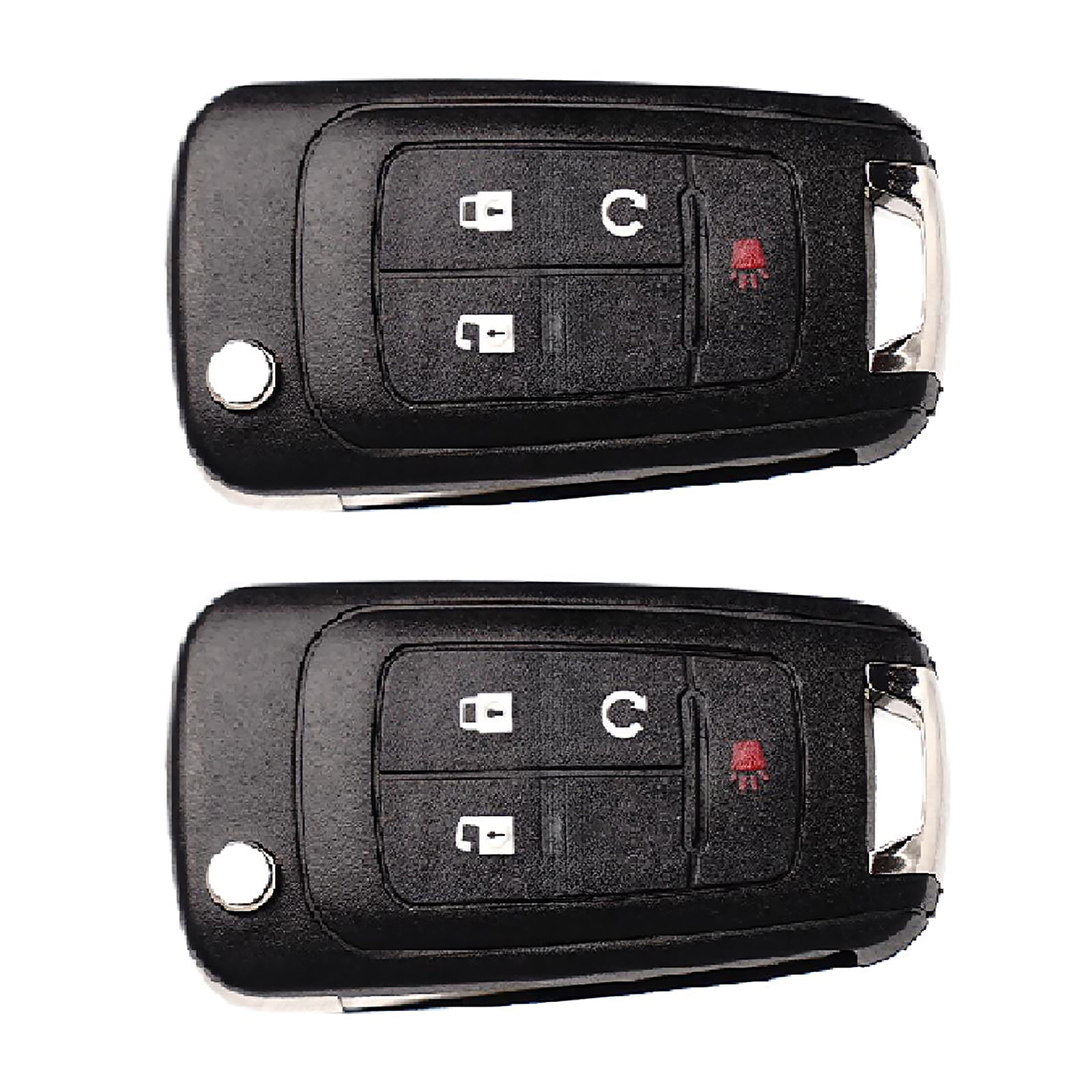 Replacement Remote Key Fob with Built-in Chip 4 Buttons, Fast Response, for Car Locking, Unlocking, and Remote Start