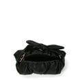 thumbnail image 4 of Be Cool by Be Cool Women's Faux Leather Scrunch Crossbody Handbag, Black, 4 of 4