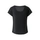 thumbnail image 4 of VISgogo, camiseta informal de manga corta para mujer, camisetas ajustadas de cuello redondo con cremallera y costuras de encaje de Color sólido a la moda VISgogo  moda, 4 of 9