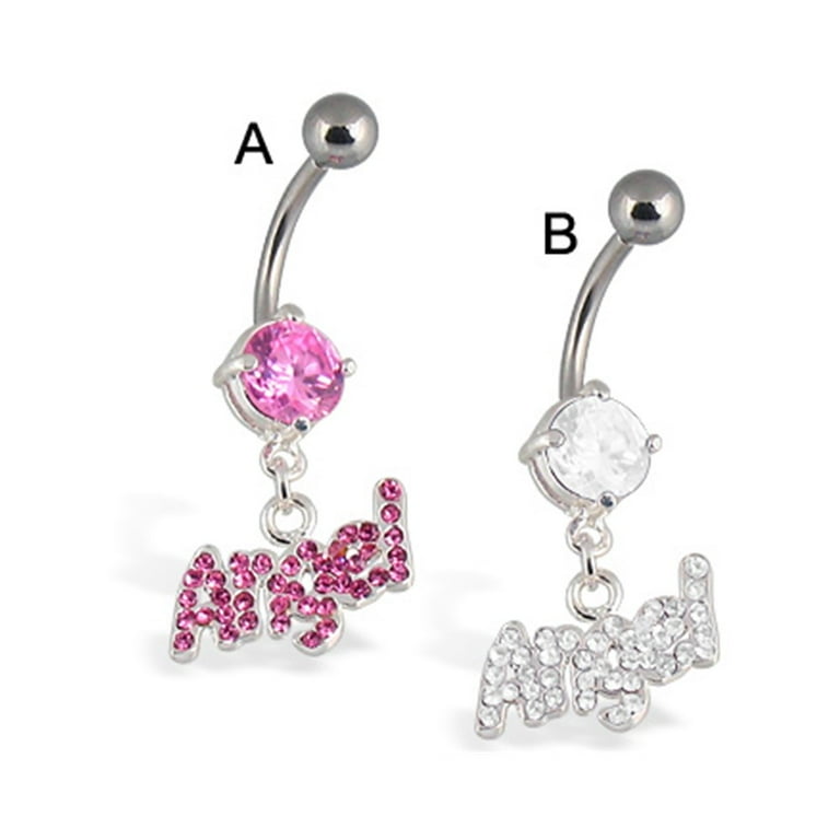 Angel belly hotsell button rings