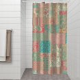 thumbnail image 2 of Pioneer Flower Floral Print Pattern Shower Curtain 36"x72", Bathroom Decorative Shower Curtain Set with 12 Hooks, Waterproof Washable, 2 of 6