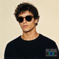 thumbnail image 3 of SA106 Polarized TAC Lens Retro Hipster Thin Keyhole Round Horn Rim Sunglasses / Tortoise Frame - Black Lens, 3 of 7