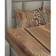 thumbnail image 2 of Ambesonne Rustic Fitted & Top Sheet Set with Shams, Wooden Table Wine Corks, Brown, 2 of 4