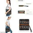 thumbnail image 3 of DISNIMO Halloween Skeleton Pumpkin Print 2 Piece Clutch Purse for Women, PU Leather Crossbody Purse Wallet Sets for Women with Adjustable Strap Handbags for Travel, 3 of 4
