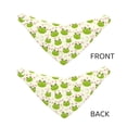 thumbnail image 3 of Naloa Green Frog Dog Bandana Large and Small-Dog Scarf Bib Handkerchief Accessories for Dogs and Cats(S-L)-Medium, 3 of 5