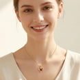 thumbnail image 5 of Taioiat Birthstone Necklace for Women Heart and Love Gold Plated Pendant Birthstone Jewelry Birthday Anniversary Mother's Day Jewelry Gift for Mom Wife Sister Girlfriend Her, 5 of 7