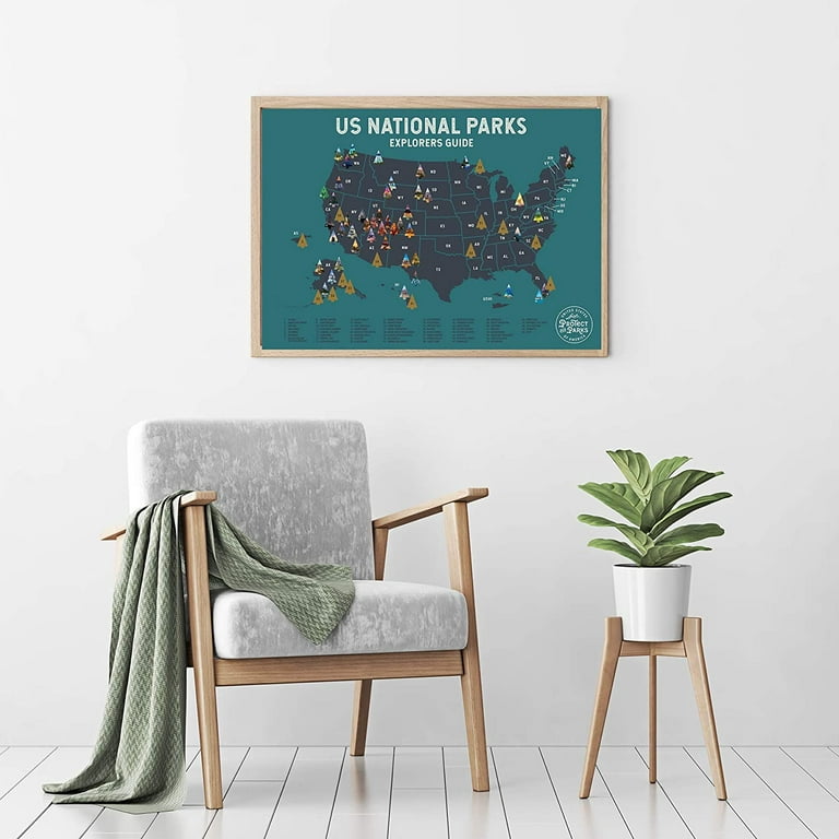 USA+National Park Scratch Off Poster Set