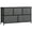 Dark Grey, variant on HOMCOM Linen 5 Drawer Cabinet Organizer Storage Dresser with Metal Frame