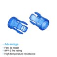 thumbnail image 4 of Unique Bargains 3mm Clear Light Emitting Diode Holder Clip, LED Lamp Socket Bulb Cap Protective Cover Blue 30 Pack, 4 of 4