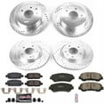 thumbnail image 3 of PowerStop Front and Rear Z23 Evolution Sport Carbon-Fiber Ceramic Brake Pad and Drilled & Slotted Rotor Kit Fits: NISSAN Select Models K7035, 3 of 5