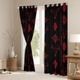 thumbnail image 3 of Feelyou Damask Floral Curtains Pack of 2 (42x84 Each), Sheep Skeleton Curtains Blackout, 3 of 6