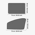 thumbnail image 2 of 4 Pcs Nylon Mesh Car Window Sun Shades Install Privacy Protection Easy Storage, 2 of 8