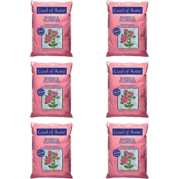 Coast of Maine Organic Potting Soil for Roses and Flowers, 20 Quart Bag