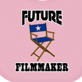 thumbnail image 4 of Inktastic Future Filmmaker Director Chair Boys or Girls Baby Bib, 4 of 4