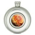 thumbnail image 1 of Phoenix Rising from the Flames Round Stainless Steel 5oz Hip Drink Flask, 1 of 3